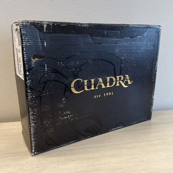 Cuadra Men Sz 9 Black Ostrich Traditional Cowboy Western Boot made by Cuadra - Picture 14 of 15